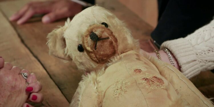 Un oso de peluche es restaurado para que pueda viajar a Australia