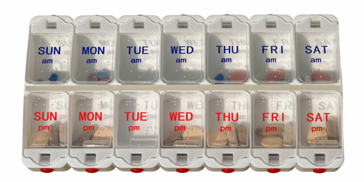 organizar medicamentos para una semana