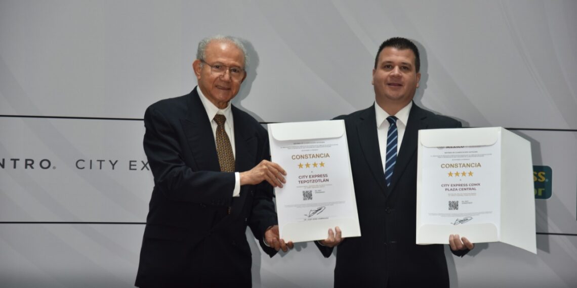 Otorga Sectur constancia de Clasificación Hotelera a Hoteles City en CDMX