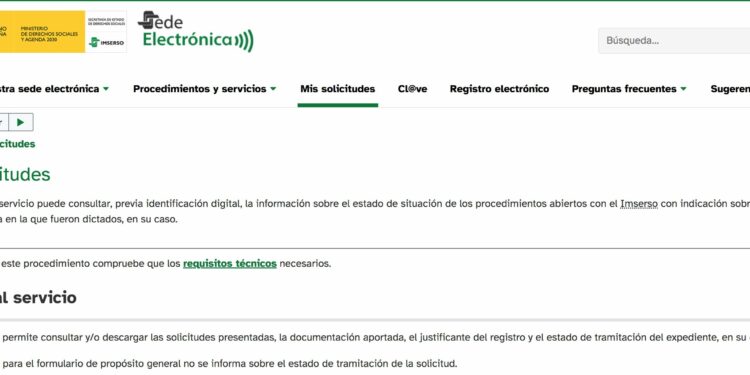 imserso solicitudes