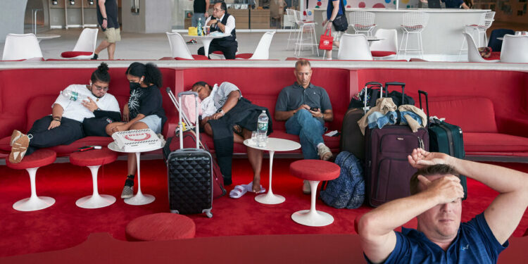 ¿Es demasiado pedir que se pongan zapatos para viajar?