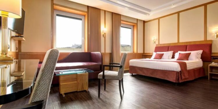 Habitación del Best Westerm Hotel President, situado en Roma y que ofrece el Viaje El Corte Inglés