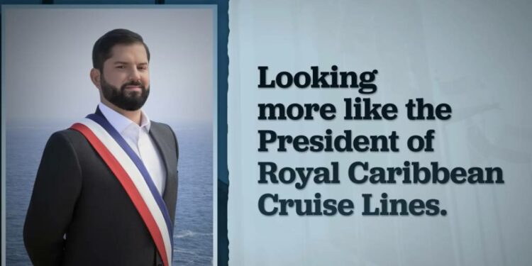 'Parece el presidente de una línea de cruceros'