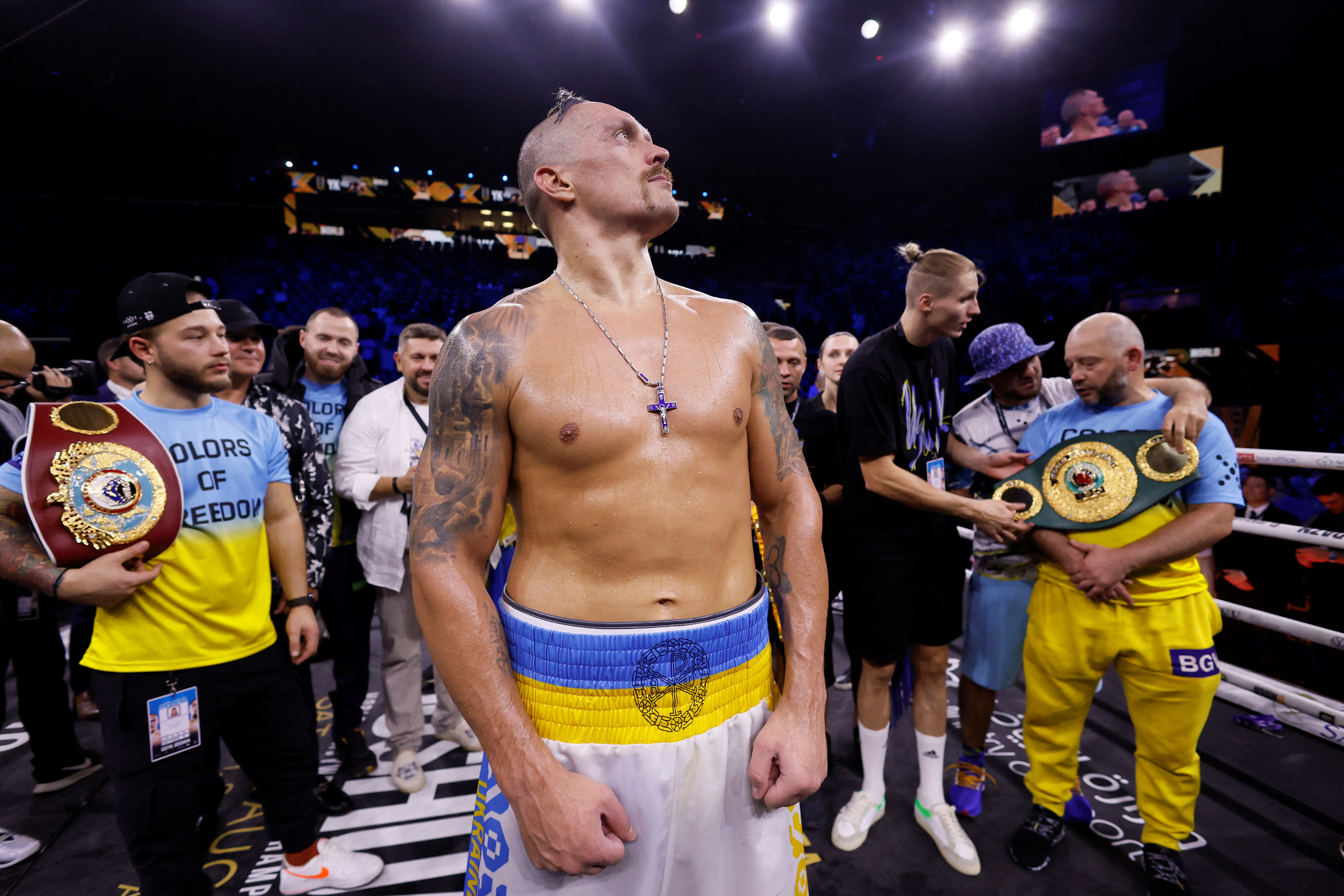 Oleksandr Usyk consideró que aún puede enfrentarse al Canelo Álvarez antes del retiro (Foto: Reuters/Andrew Couldridge)