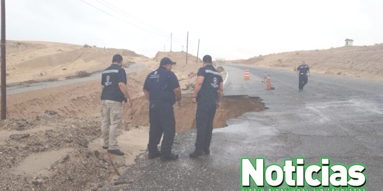 Advierte PC evitar viajes al Golfo de Santa Clara, no hay acceso.