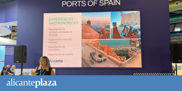 Alicante promociona el Castillo de Santa Bárbara en la Feria Seatrade de cruceros de Málaga