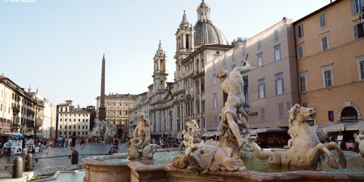 La Plaza Navona en Roma [(c) Foto: @avistu]