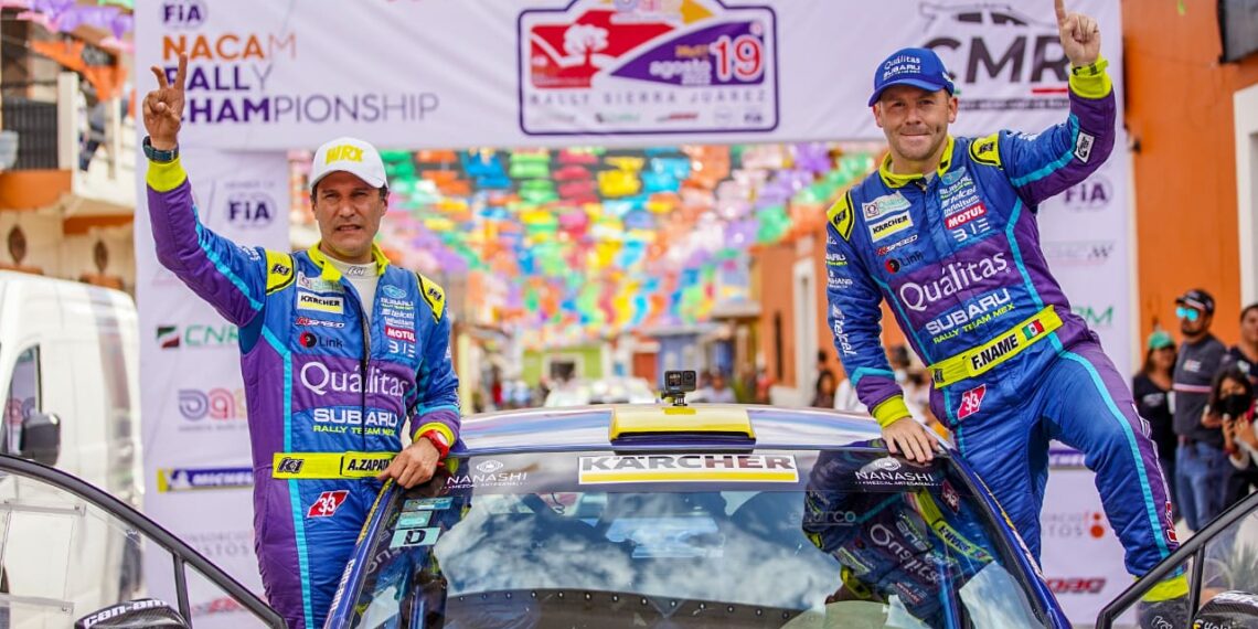 Se llevan Name y Zapata el rally de Oaxaca y consolidan su liderazgo en el G1 dentro del Campeonato Mexicano de Rallies.