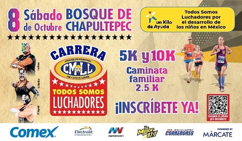 “Todos Somos Luchadores”, primera carrera atlética del CMLL presentada por COMEX®