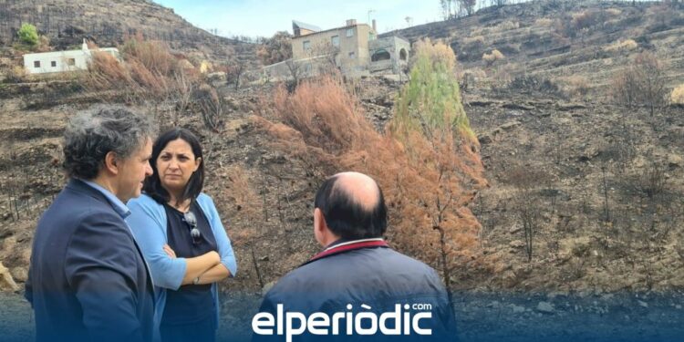 Colomer presenta en Les Useres medidas de apoyo para que la zona recupere el turismo tras el incendio