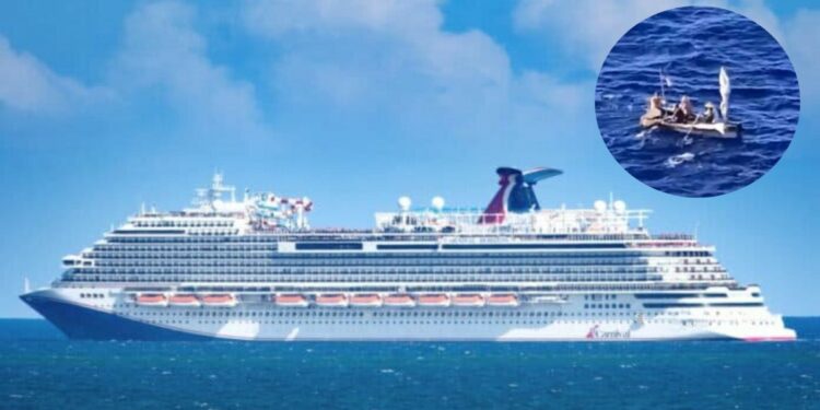 Crucero de Carnival brinda asistencia a balseros cubanos