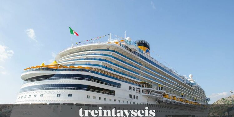 El crucero Costa Diadema recala en el Puerto de Vigo por primera vez
