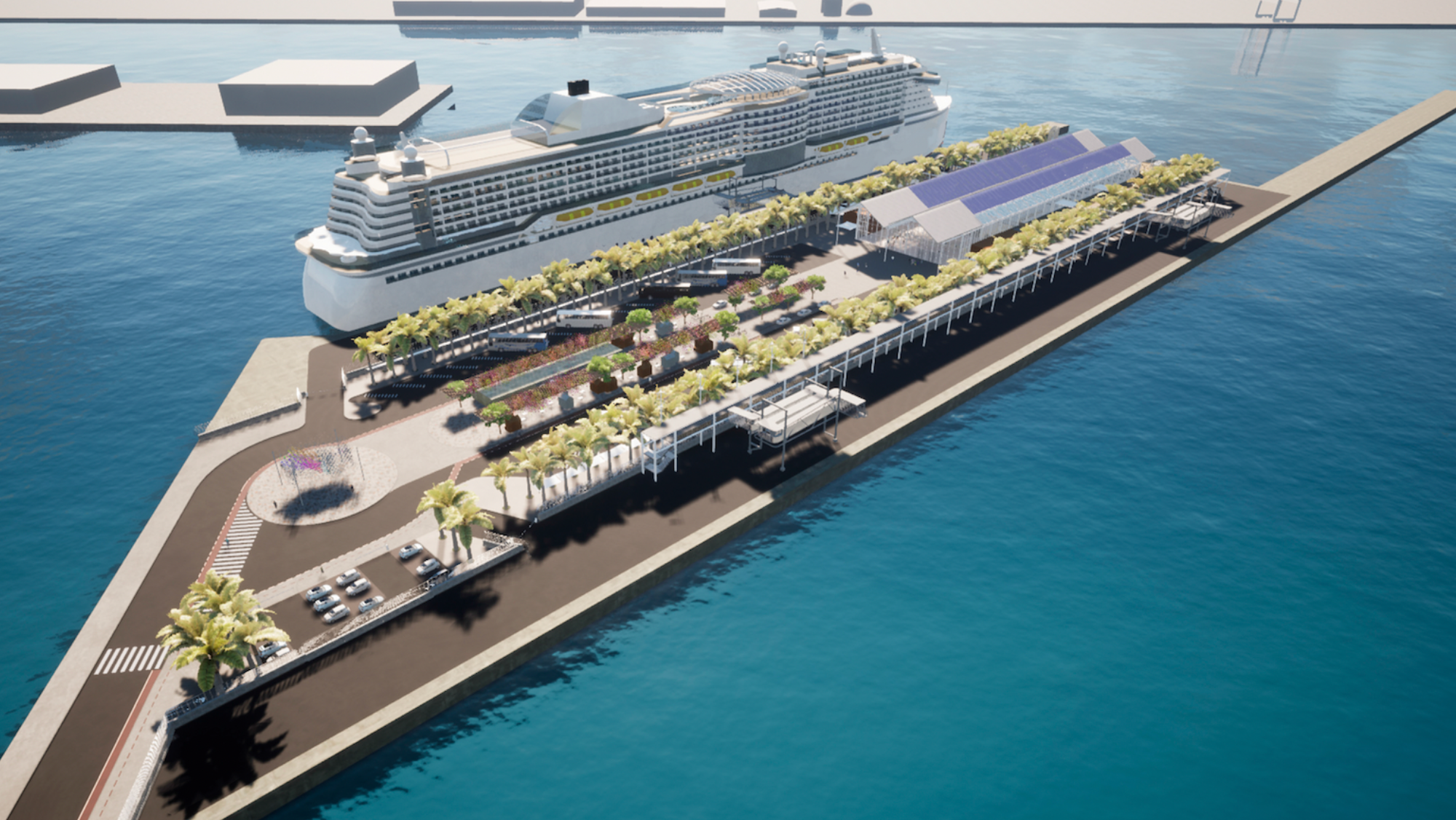 Proyecto de la terminal del Puerto de La Luz. / Autoridad Portuaria Proyecto de la terminal del Puerto de La Luz. / Autoridad Portuaria