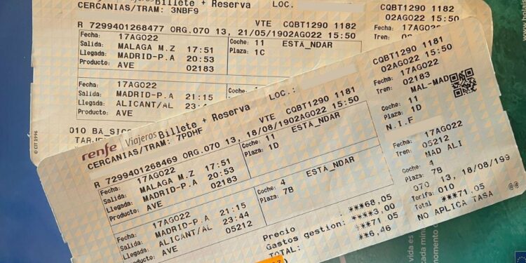 Las indemnizaciones de Renfe si el tren no es puntual: el dinero que te devuelven según el billete