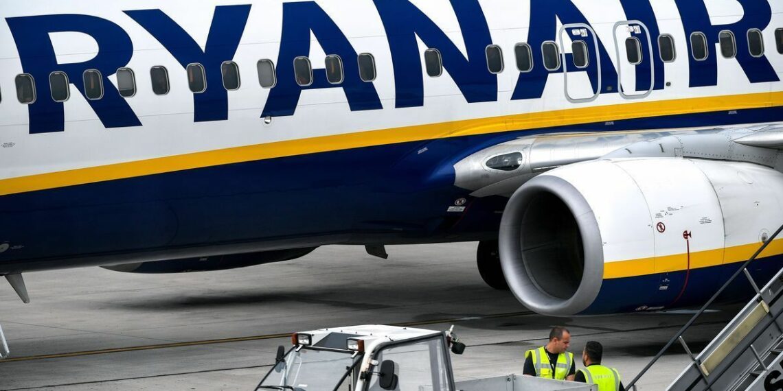 Un avión de Ryanair.