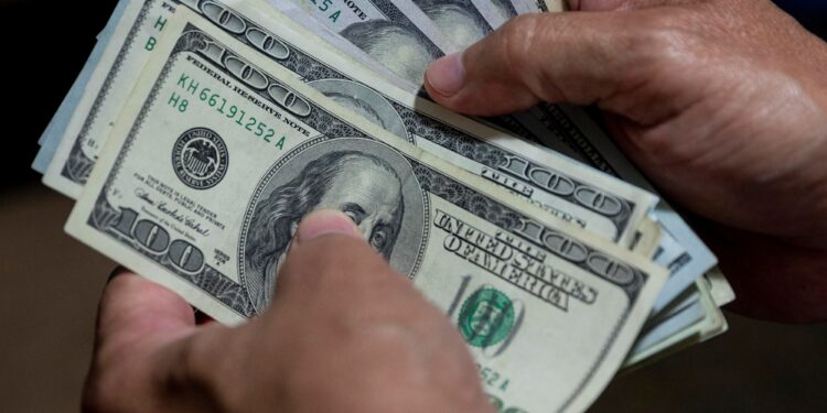 Fotografía de archivo de un fajo de billetes de dólares. Foto: EFE/ Rayner Peña R
