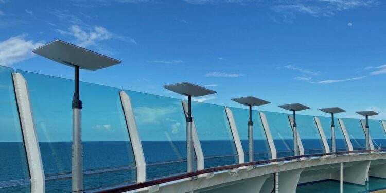 Internet satelital de Starlink en cruceros