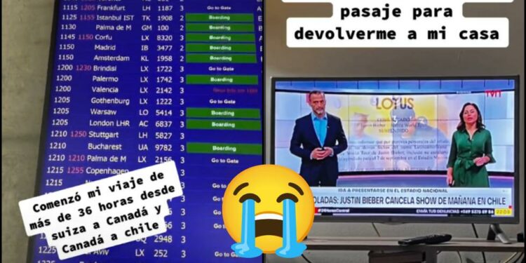 Viral | Joven se hace viral al enterarse que se cancela el concierto de Justin Bieber luego de viajar desde Suiza a Chile | VIDEO | TikTok | Trend | Redes Sociales | EPIC