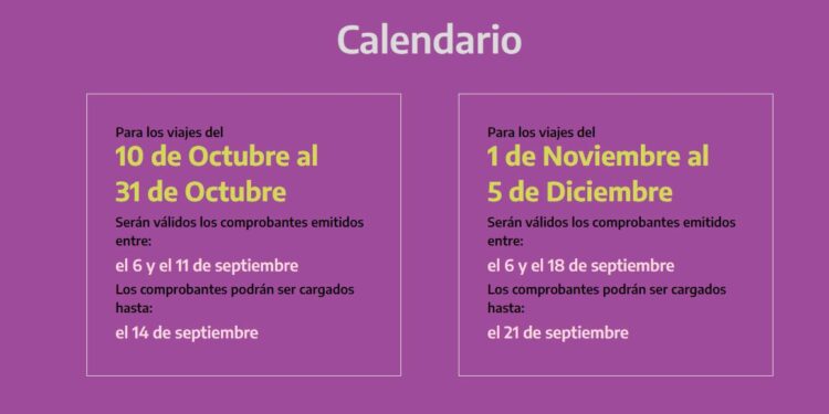 última semana para comprar viajes del 1º de noviembre al 5 de diciembre