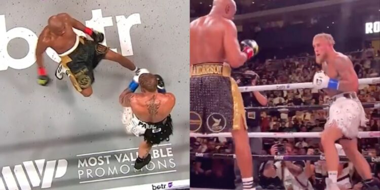 Con sólida actuación, Jake Paul derriba y gana decisión unánime a Anderson Silva