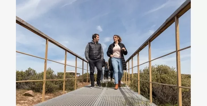 Juan Pablo Luque y su par de Camarones, Claudia Loyola.