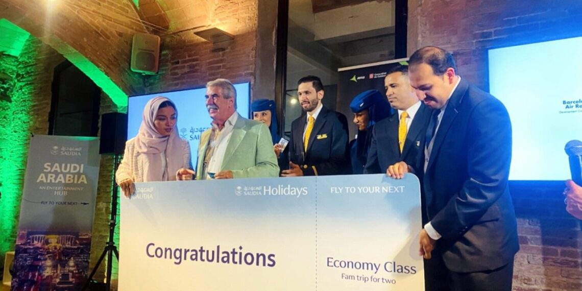 La aerolínea Saudia presenta su nueva ruta entre Barcelona y Yeda a la industria turística