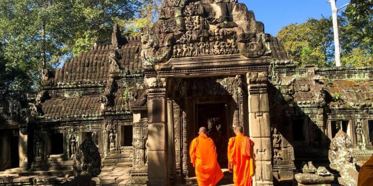Templos Camboya calor en noviembre