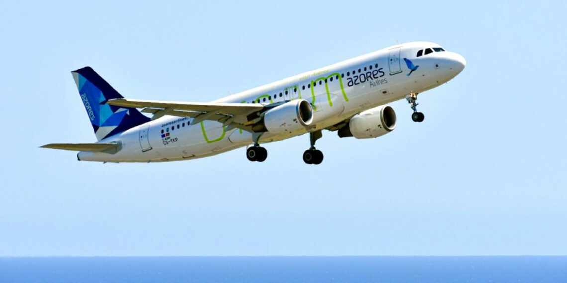 Primer vuelo con combustible de aviación sostenible de Azores Airlines