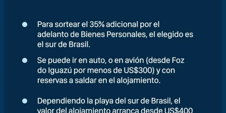 Sube el interés por viajar al sur de Brasil en auto o volar desde Foz de Iguazú para no pagar dólar Qatar