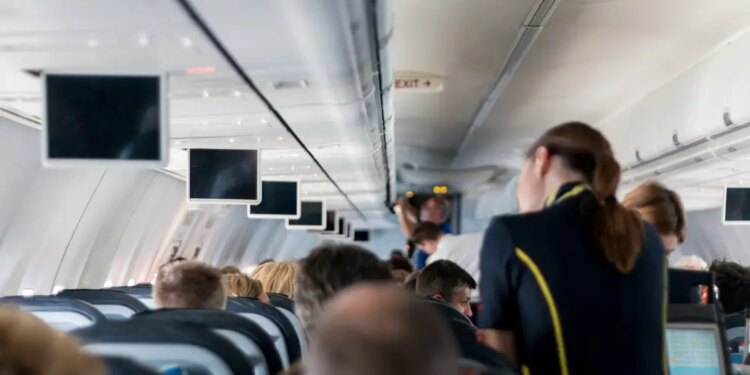 Azafatas en el avión