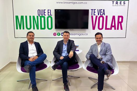Mauricio Gutiérrez, Juan Pablo Arturo y Javier Ávila, co-creadores de Tres Amigos.