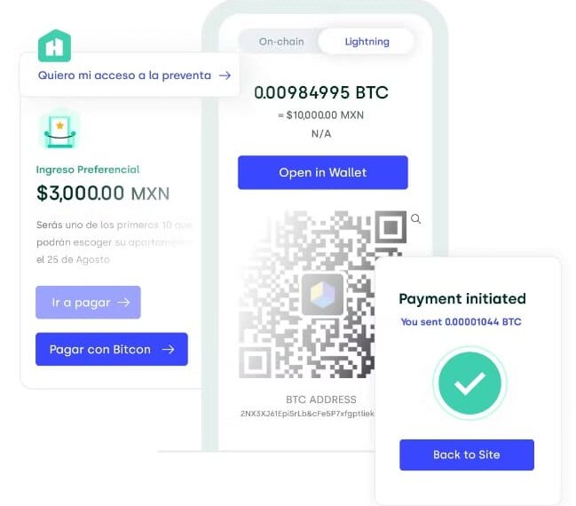 aplicación para el pago de viviendas en bitcoin