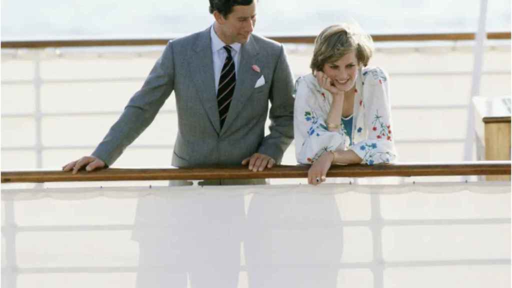 El príncipe Carlos y la princesa Diana a bordo del Britannia, en agosto de 1981.