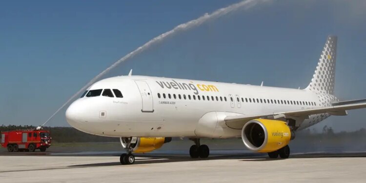 Un avión de la compañía Vueling.