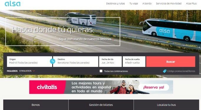 Civitatis y Alsa se unen para ofrecer nuevas experiencias turísticas a los viajes en autobús