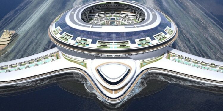 Cómo es Pangeos, el gigantesco crucero con forma de tortuga que costaría 8.000 millones de dólares