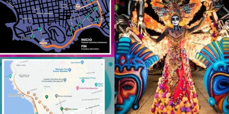 Desfile Día de Muertos: Sin paso vial en estos puntos de Mazatlán