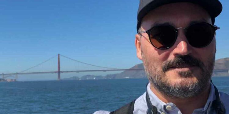 Santos García de viaje