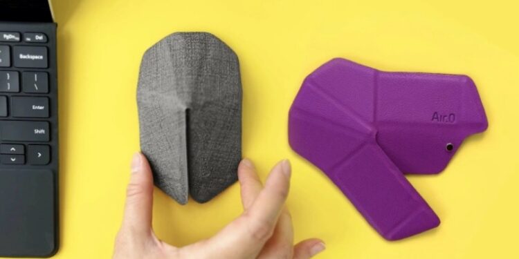 Este mouse inspirado en el origami se pliega para tus viajes