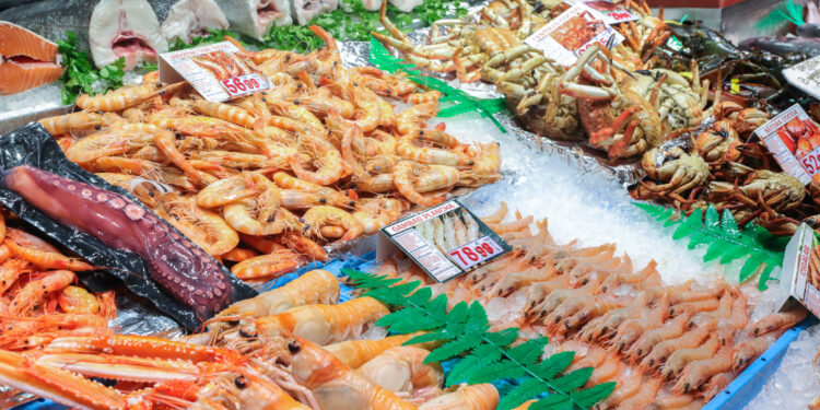 Imagen de recursos de precios de pescado y marisco.