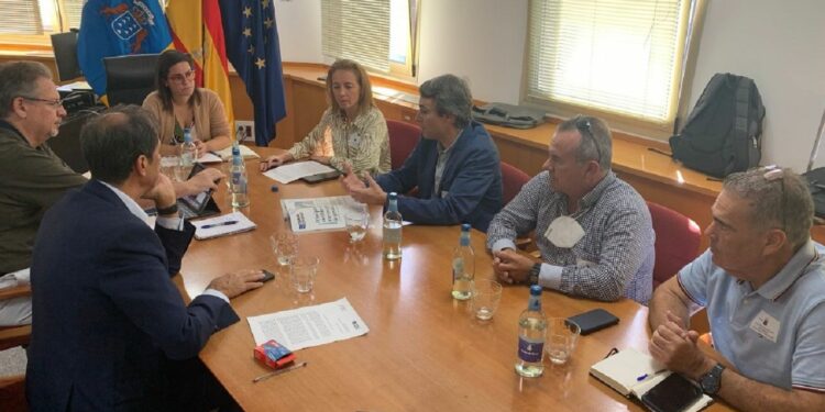 Reunión de la patronal turística con la consejera de Turismo de Canarias