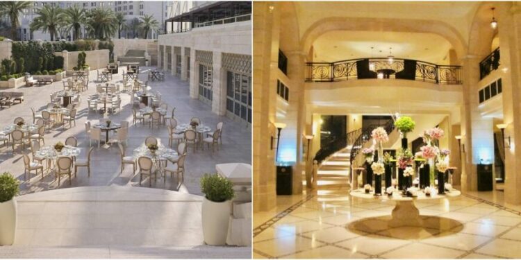 lobby y patio four seasons amman