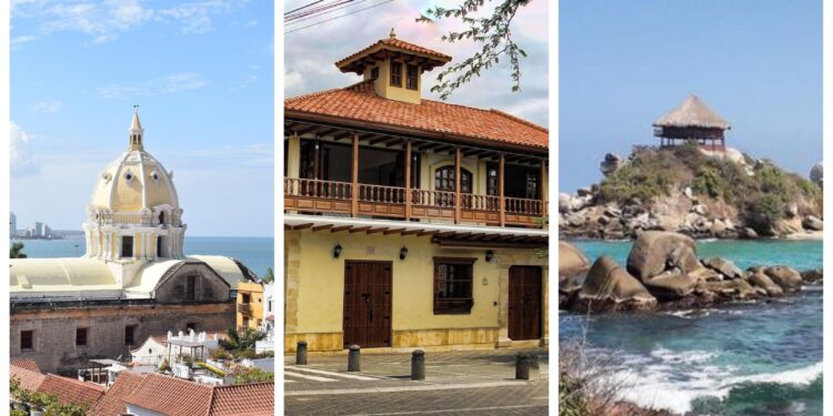 Cartagena, Anapoima y Santa Marta, entre los destinos preferidos por los colombianos para viajar a finales de 2022. Fotos: archivo particular y Parques Naturales