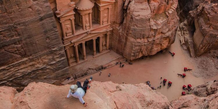 Vistas de Petra en Jordania