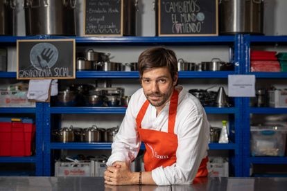 El empresario gastronómico Rafael Rincón en la sede de la Fundación Gastronomía Social en Santiago, Chile, el 23 de noviembre pasado.