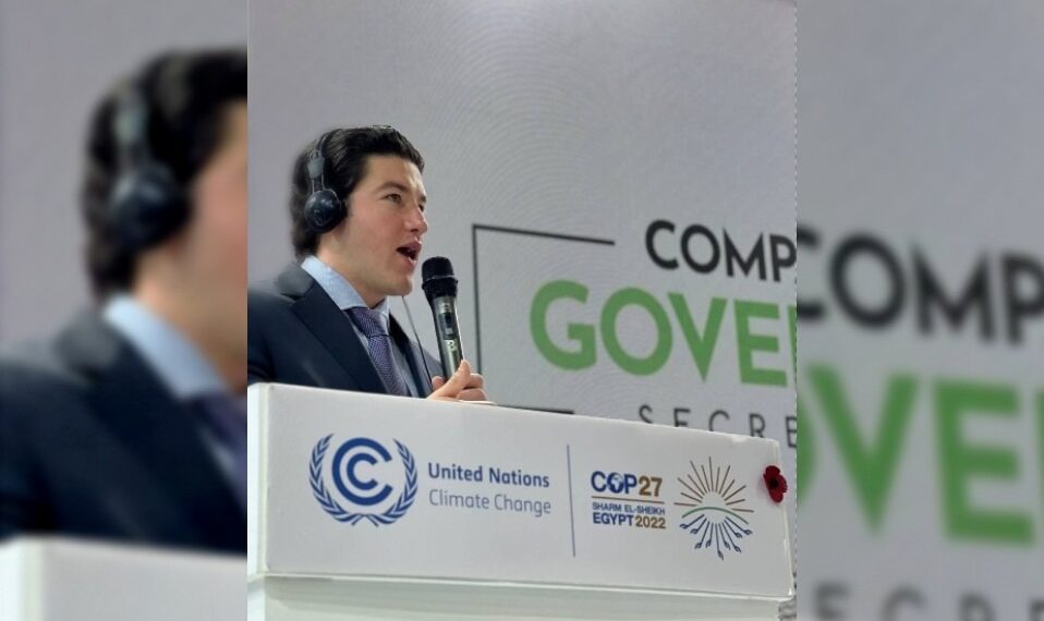Samuel García anuncia acciones climáticas, tras viaje a Egipto