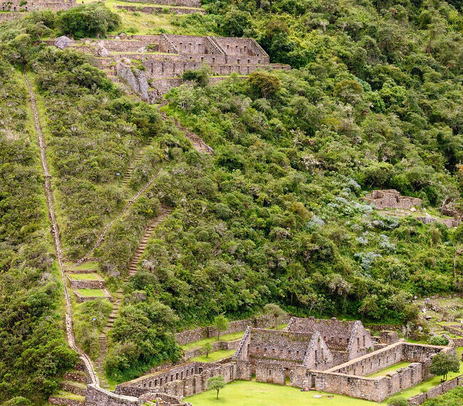 Las ruinas incas de Choquequirao en Perú