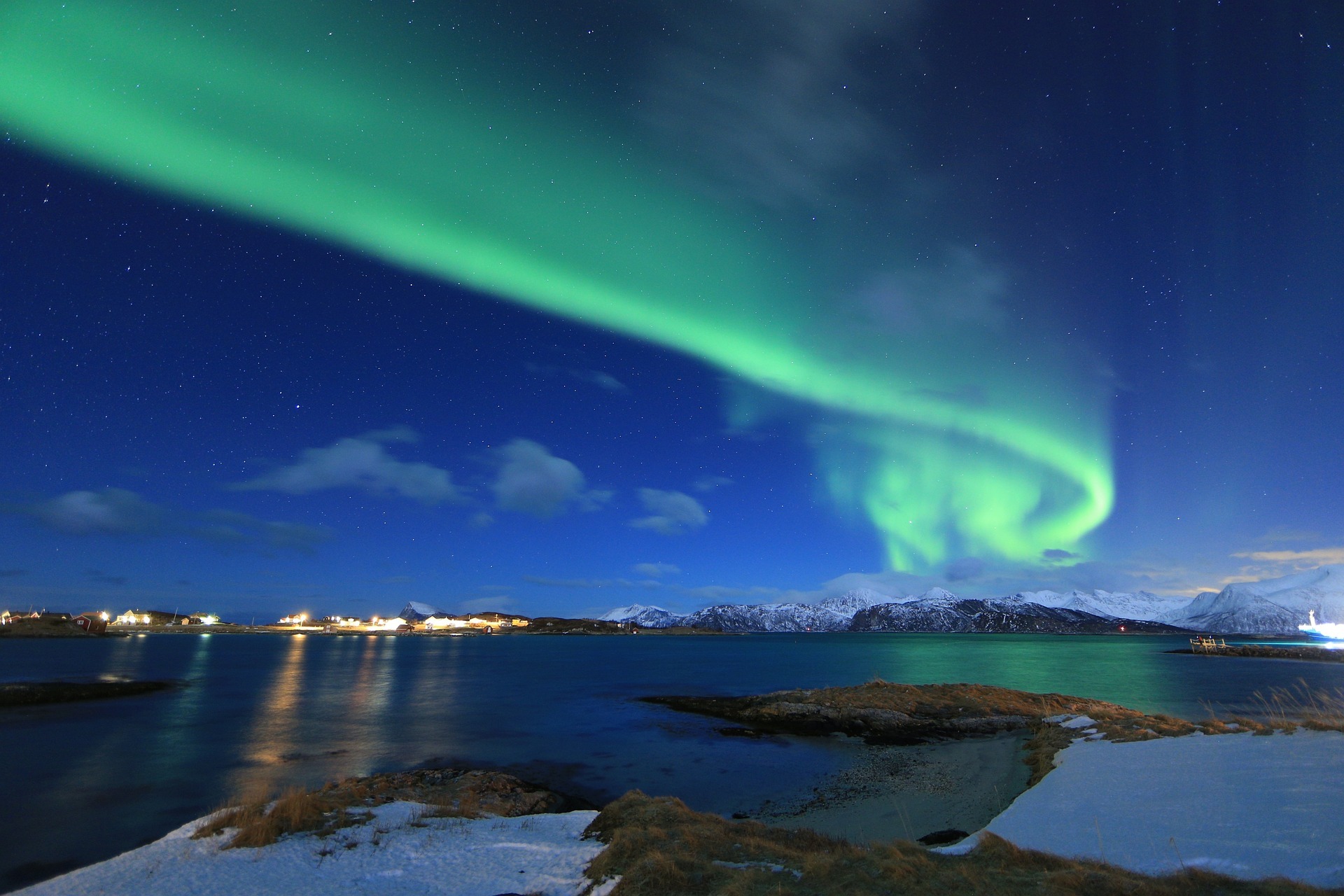 Tromsø es considerado uno de los mejores lugares del mundo para ver la aurora boreal 