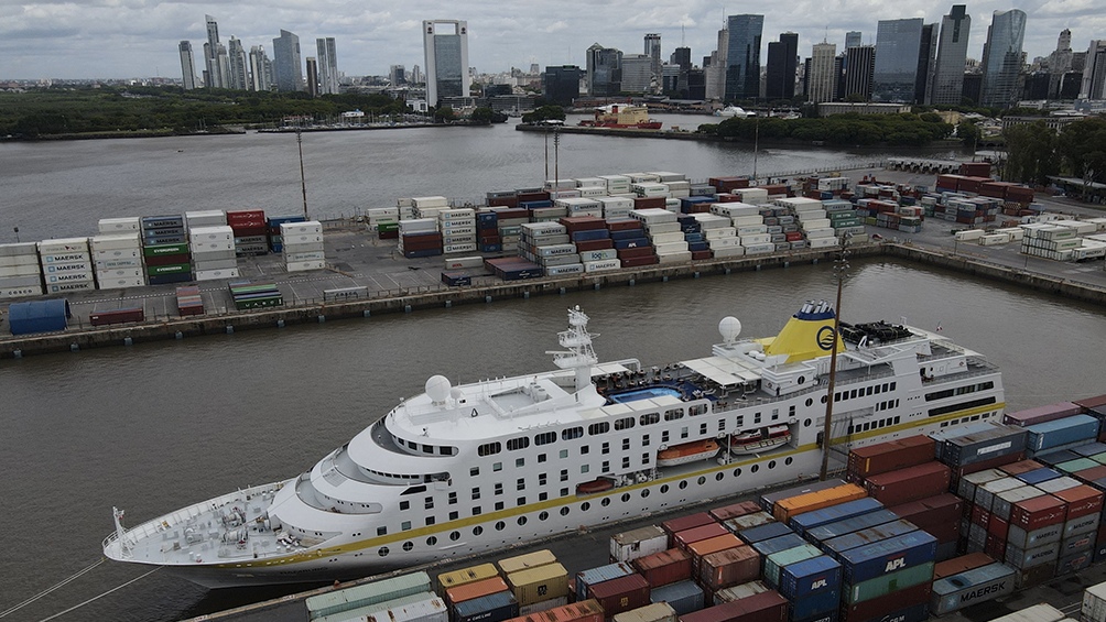 El puerto de Buenos Aires es otro punto de interés para este tipo de turismo Foto AFP