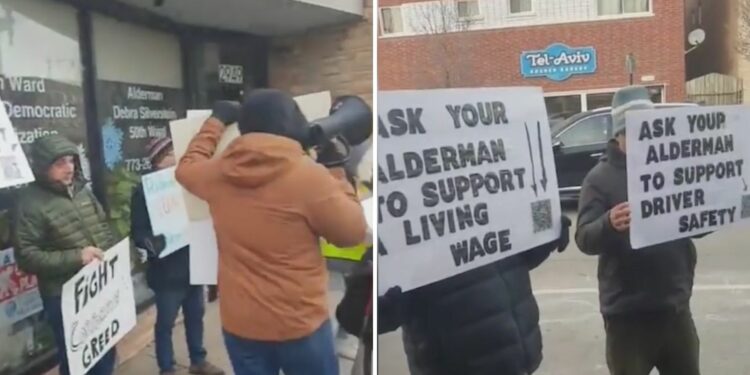 Conductores de viajes compartidos en Chicago se manifiestan para exigir aprobación de ordenanza | Video | Univision Chicago WGBO